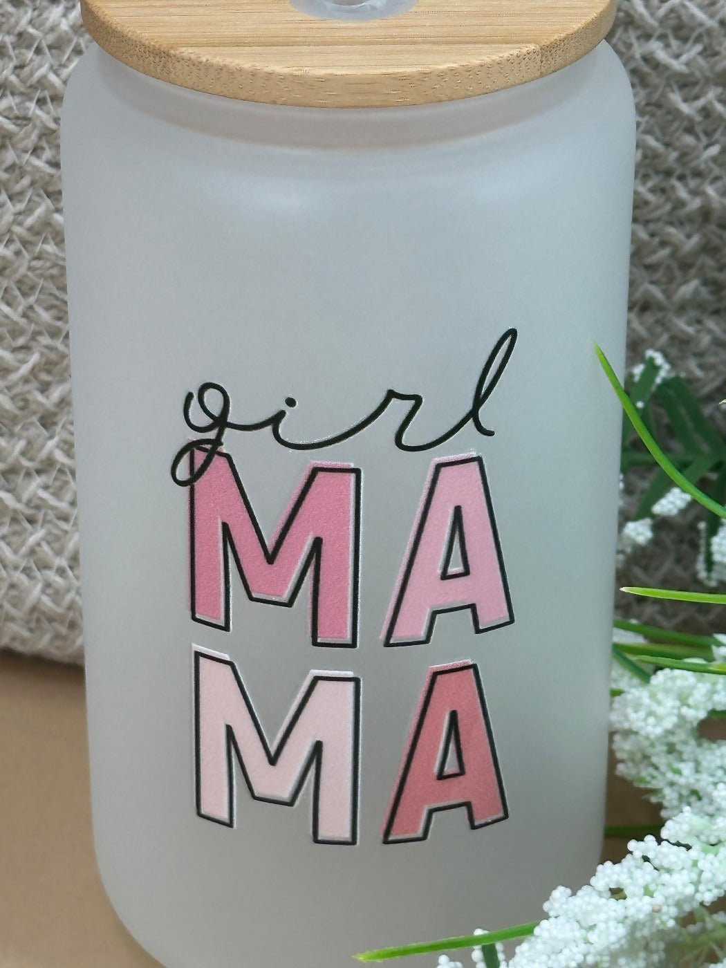 Girl MAMA - Frosted Glass Tumbler