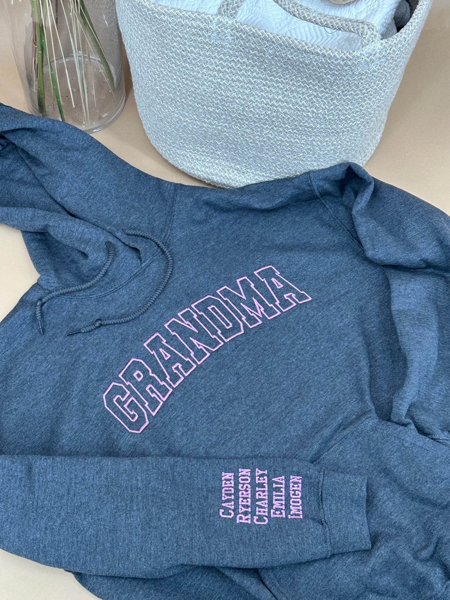 GRANDMA Block Applique Hoodie