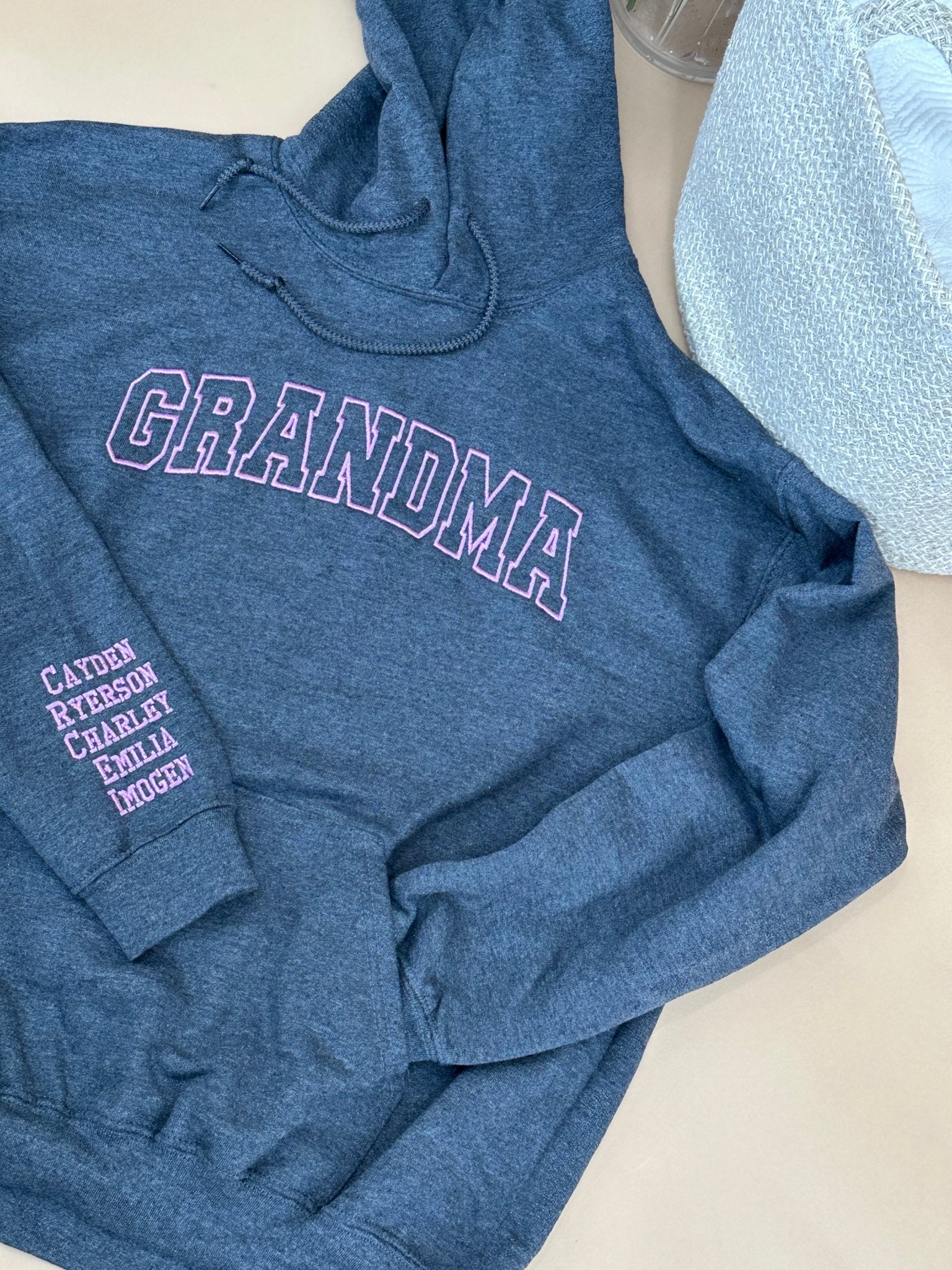 GRANDMA Block Applique Hoodie