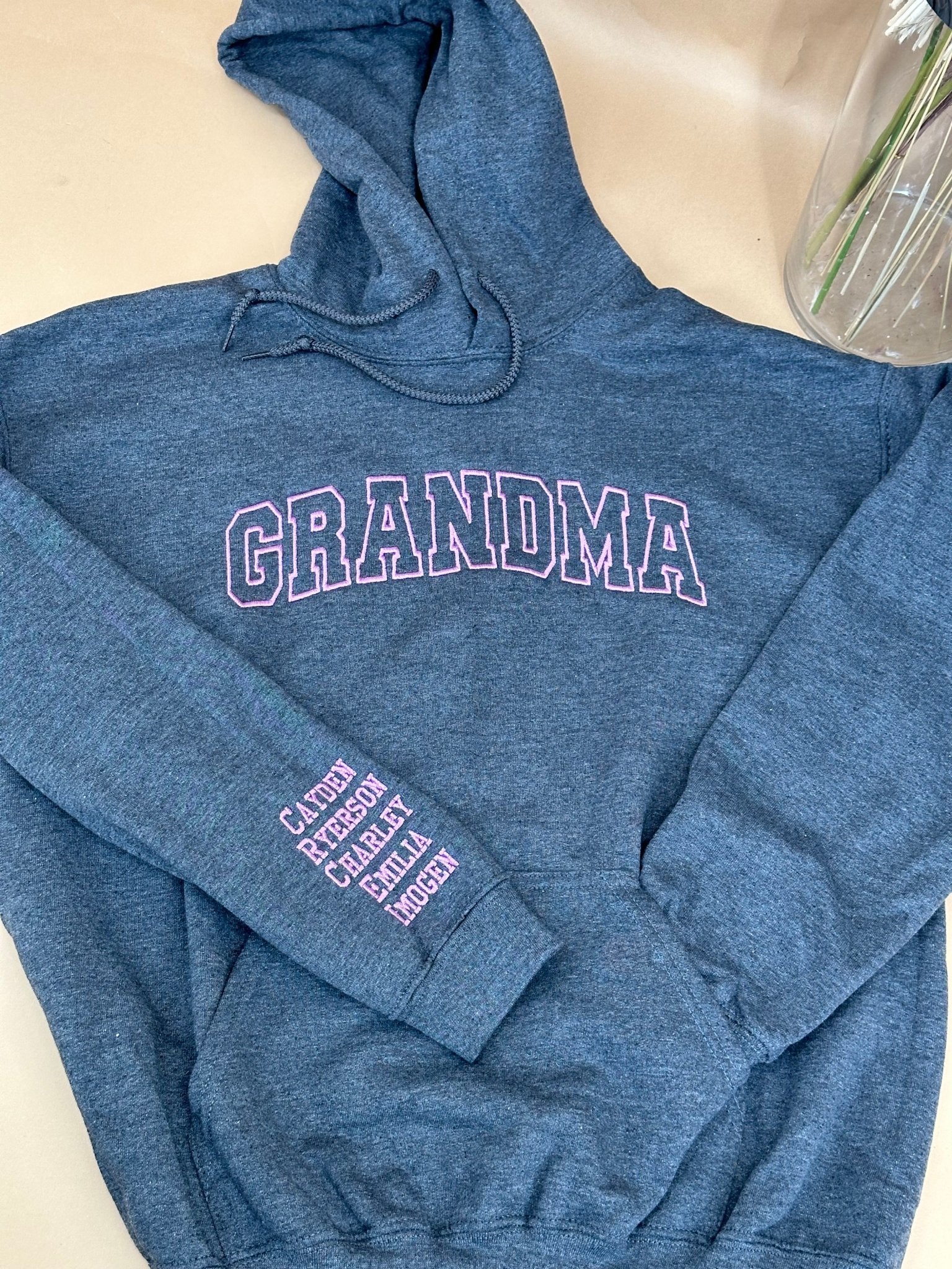 GRANDMA Block Applique Hoodie