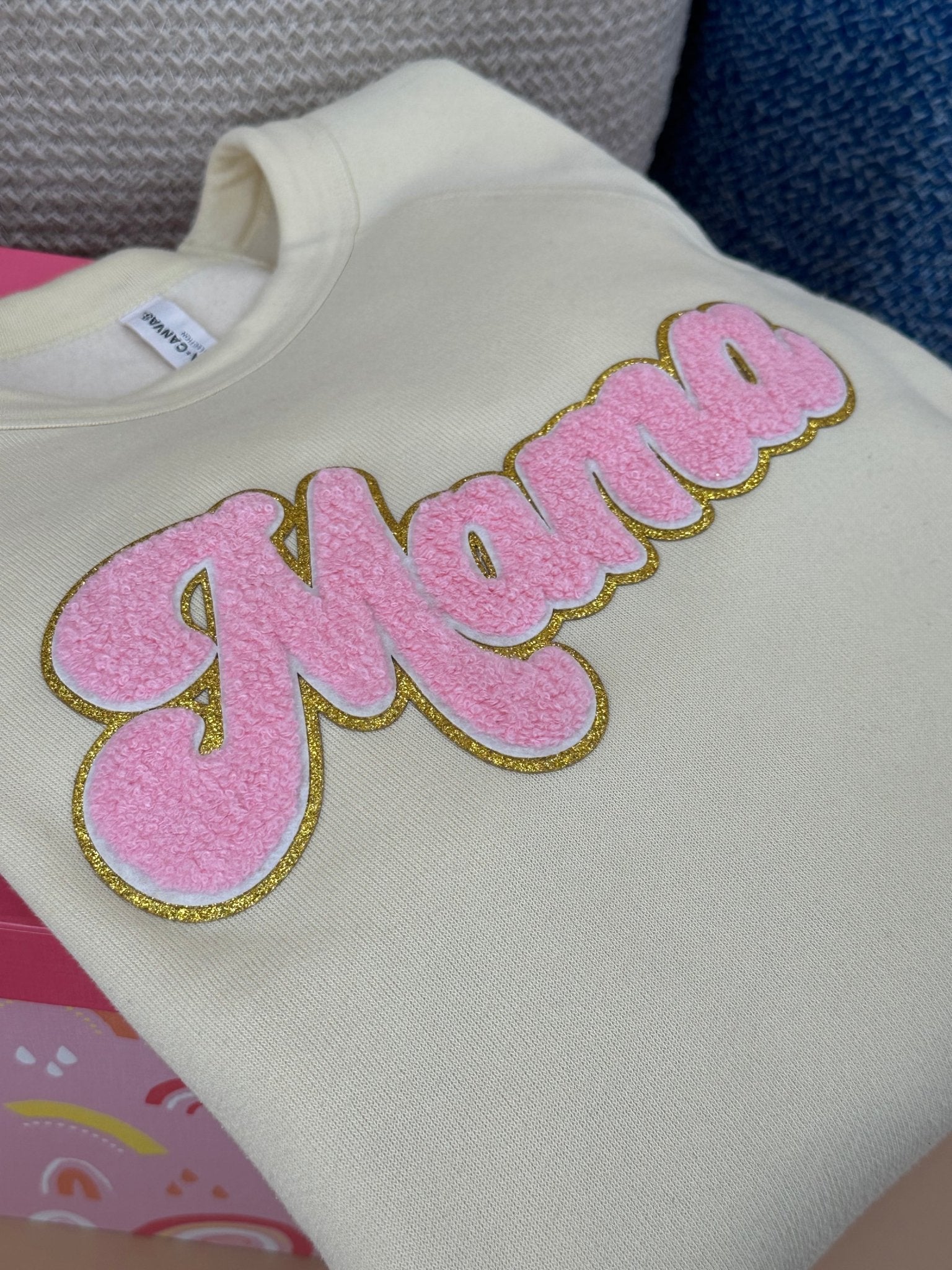 Mama Patch Crewneck Sweater