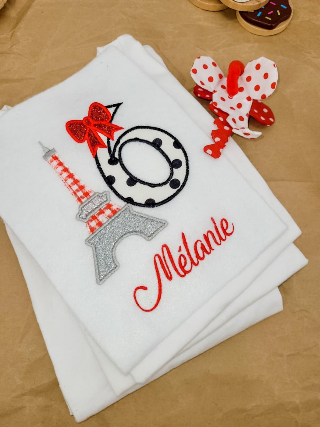 Eiffel Tower Girls Birthday Onesie/T-shirts