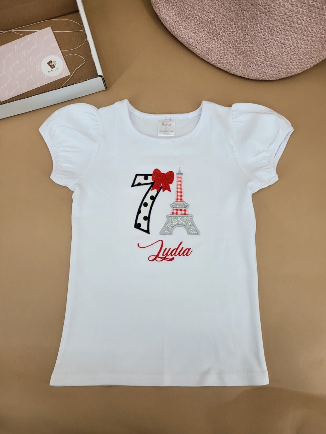 Eiffel Tower Girls Birthday Onesie/T-shirts
