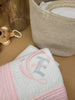 Fleur de Lis Monogram - Custom Embroidered Heirloom Baby Blanket
