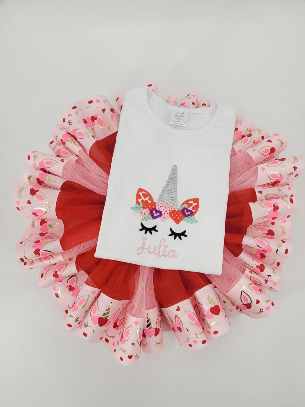 Heart Unicorn Tutu Set