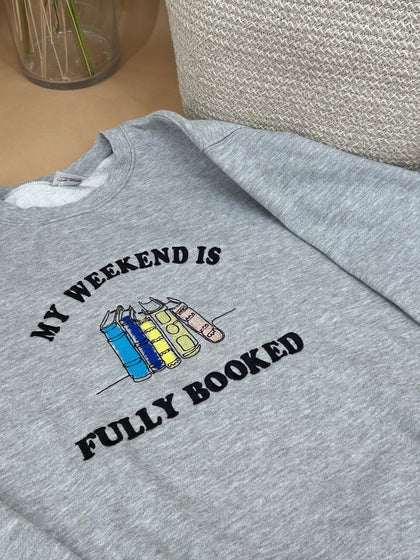 Fully Booked Crewneck Sweater - Bear Cube Boutique - Main