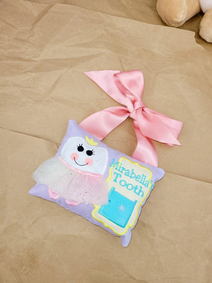 Ballerina - Kids Personalized Tooth Pillows - Bear Cube Boutique - Main