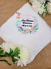 Boho Design - Custom Embroidered Heirloom Baby Blanket