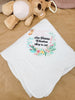 Boho Design - Custom Embroidered Heirloom Baby Blanket