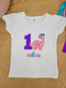 Bow Dino Girls Birthday Onesie/T-shirts
