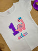 Bow Dino Girls Birthday Onesie/T-shirts