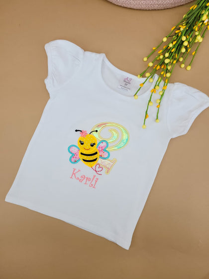 Bumblebee Girls Birthday Onesie/T-shirts - Bear Cube Boutique - Main