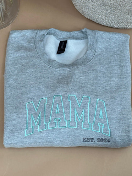 MAMA block Crewneck Sweater - Bear Cube Boutique