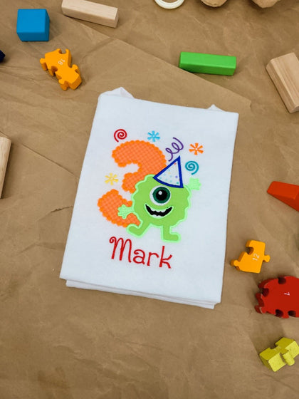 Monster Birthday Onesie/T-shirts - Bear Cube Boutique