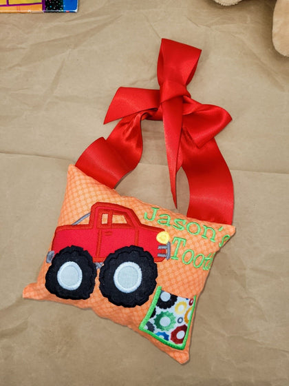 Monster Truck - Kids Personalized Tooth Pillows - Bear Cube Boutique