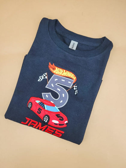 Race Car Birthday Onesie/T-shirts - Bear Cube Boutique