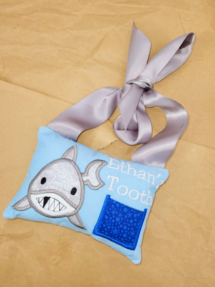 Shark - Kids Personalized Tooth Pillows - Bear Cube Boutique