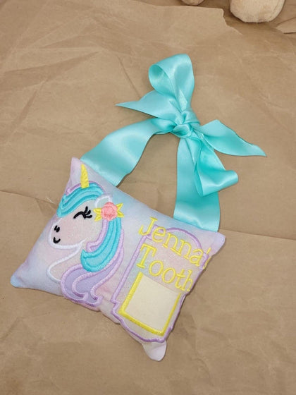 Unicorn - Kids Personalized Tooth Pillows - Bear Cube Boutique - Main