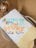 You are My Sunshine - Custom Embroidered Heirloom Baby Blanket